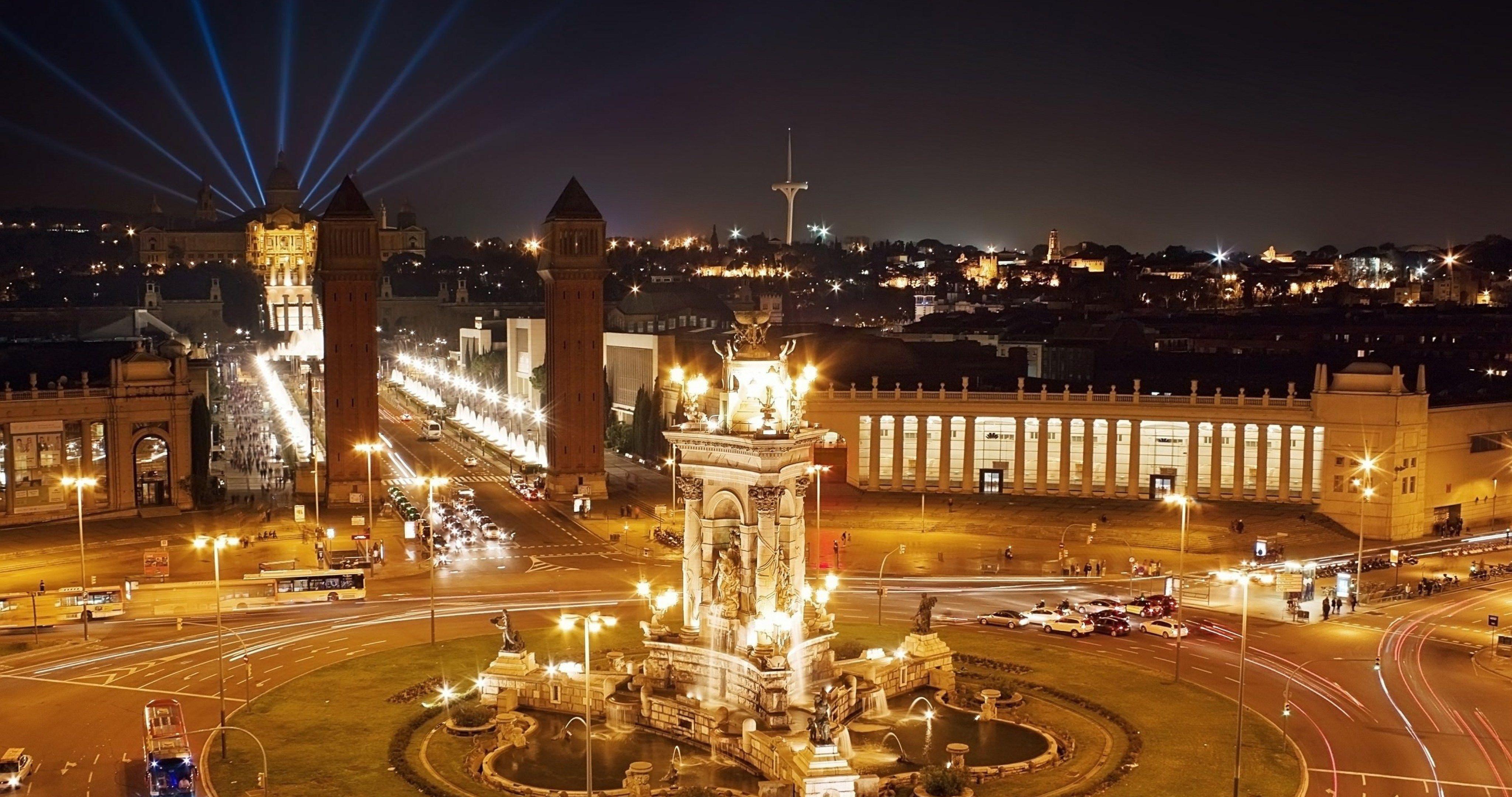 4096x2160 spain barcelona night 4k ultra HD wallpaper High quality walls