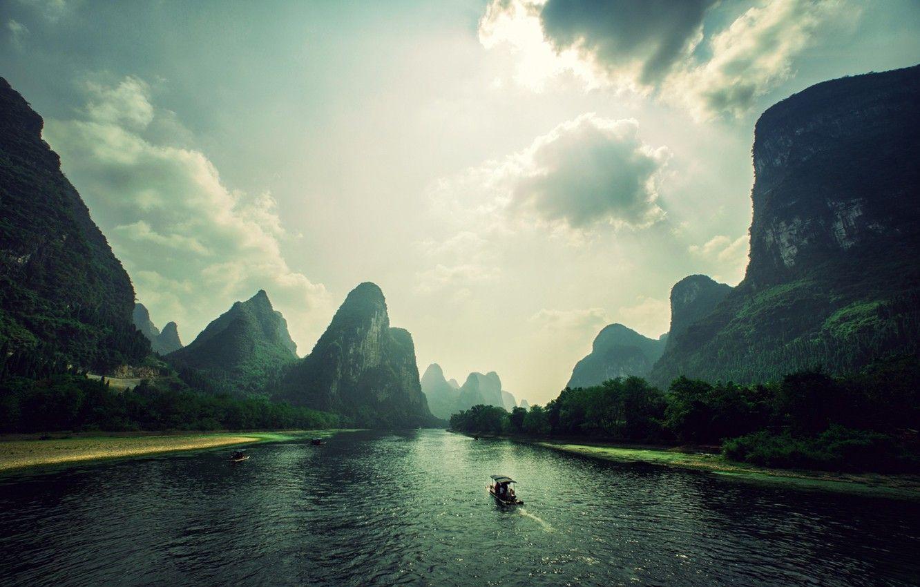 1332x850 Wallpaper mountains, river, rocks, Vietnam image for desktop, section пейзажи