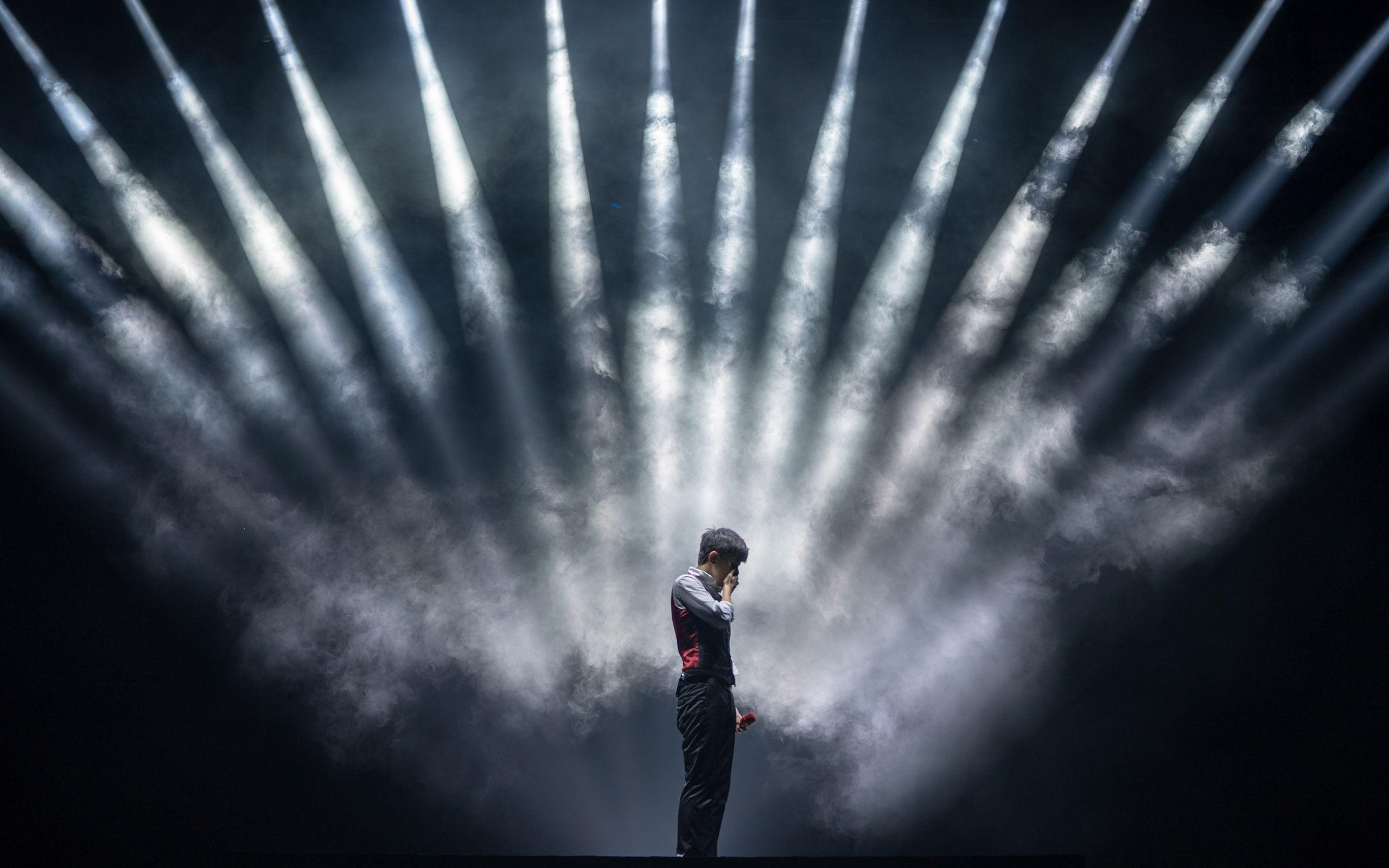 2560x1600 Wallpaper Concert, stage, lighting, smoke 5120x2880 UHD 5K Picture, Image