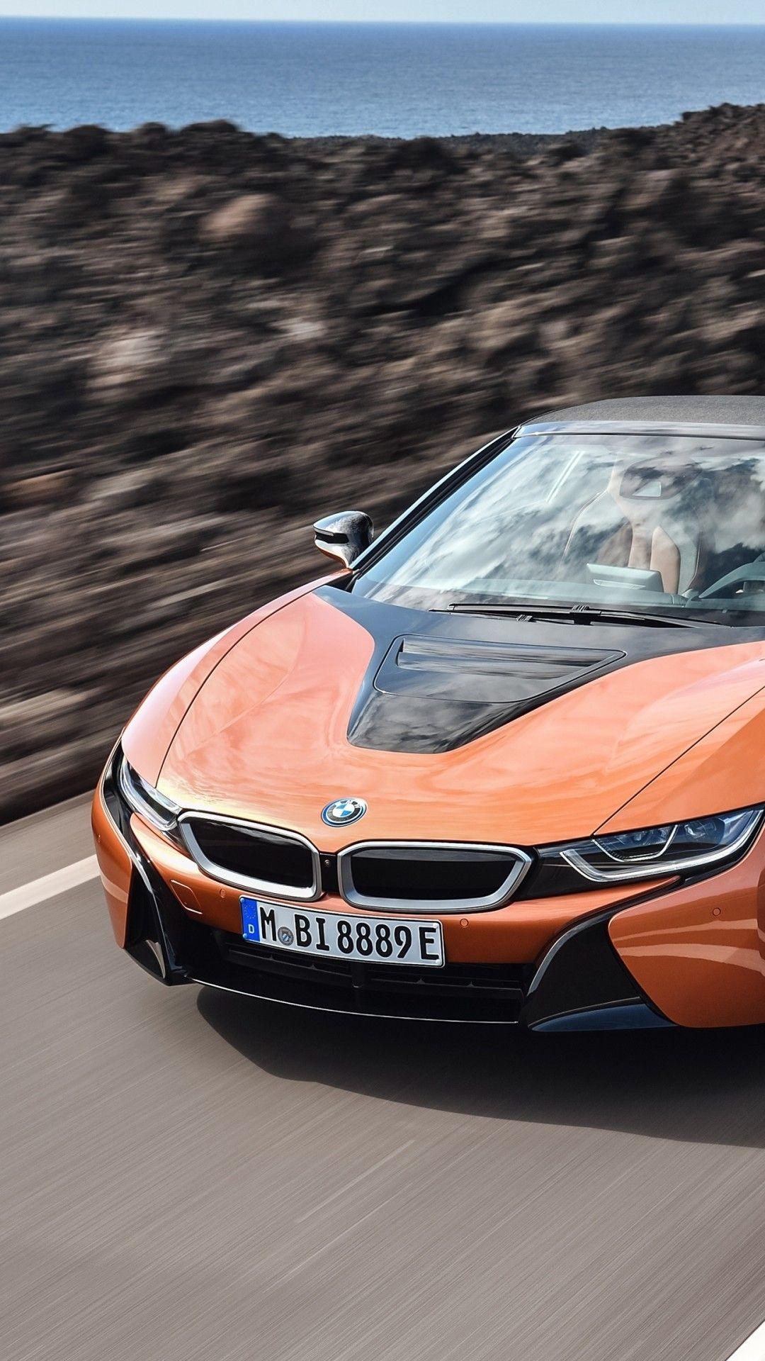 1080x1920 Download 1080x1920 Bmw I Road, Horizon, Cars, Orange, Supercar Wallpaper for iPhone iPhone 7 Plus, iPhone 6+, Sony Xperia Z, HTC One