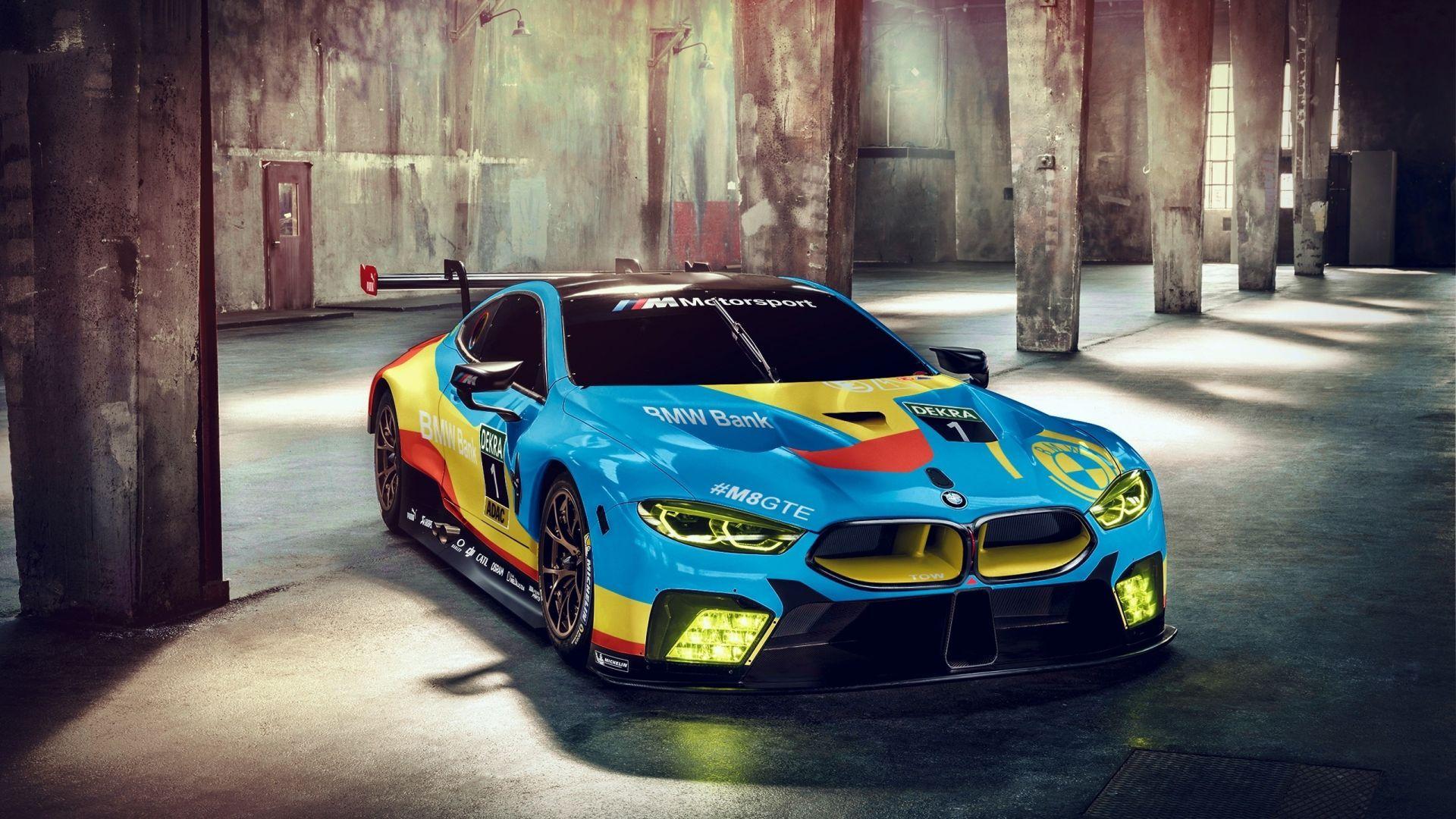1920x1080 Desktop wallpaper bmw m8 gte, front, sports car, HD image, picture, background, 33e8bb