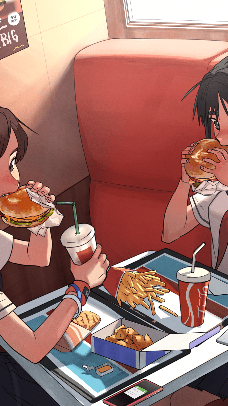 750x1334 Anime Food Hình Nền iPhone.  Materi Pelajaran 5