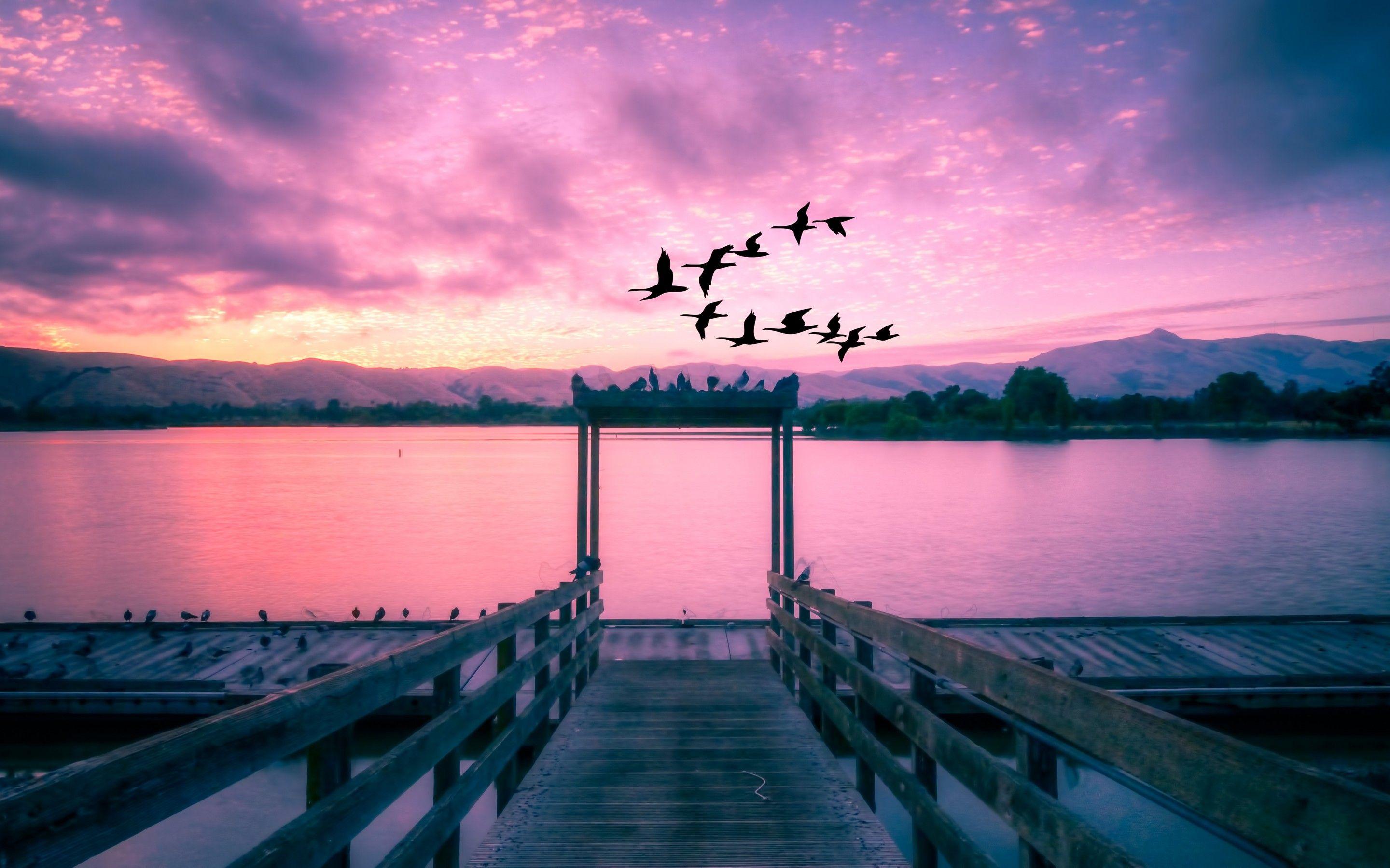 2880x1800 Wallpaper Lake Elizabeth, Sunrise, Morning, Landscape, Lake, California, 4K, 5K, Nature,. Wallpaper for iPhone, Android, Mobile and Desktop
