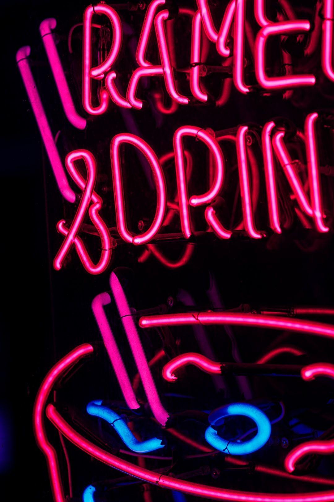 1080x1620 Pink Neon Picture. Download Free Image