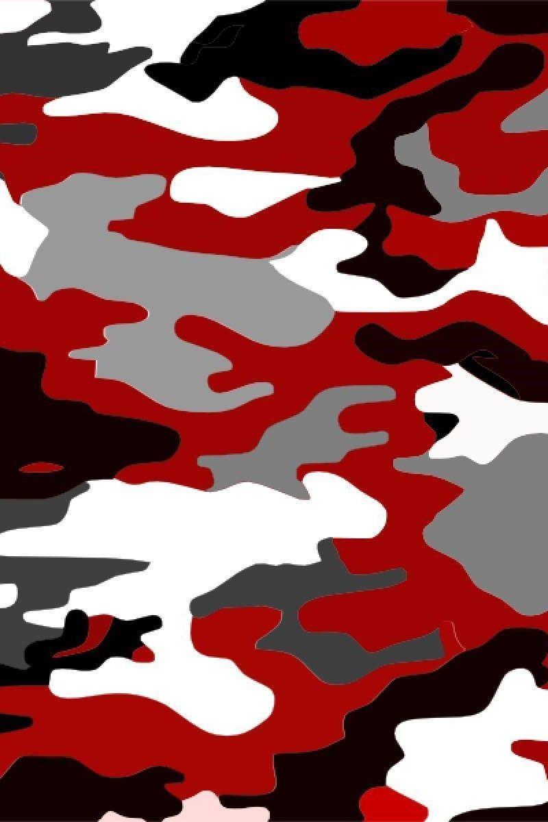 800x1200 Red Camo Wallpaper iPhone Free HD Wallpaper