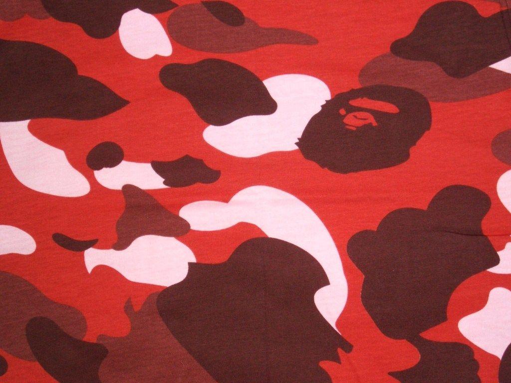 1024x768 Red Camo Wallpaper