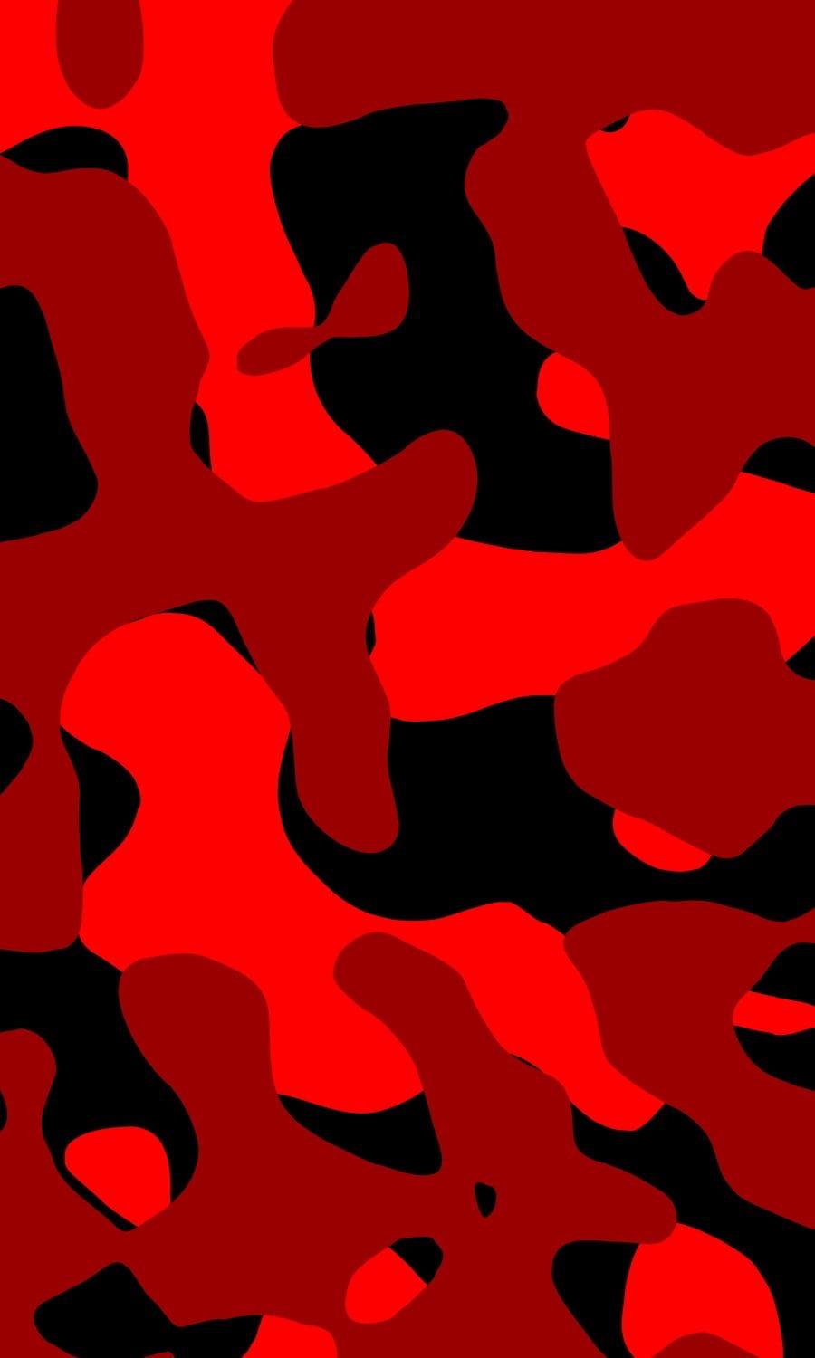 900x1500 Red Camouflage Lockscreens Free HD Wallpaper
