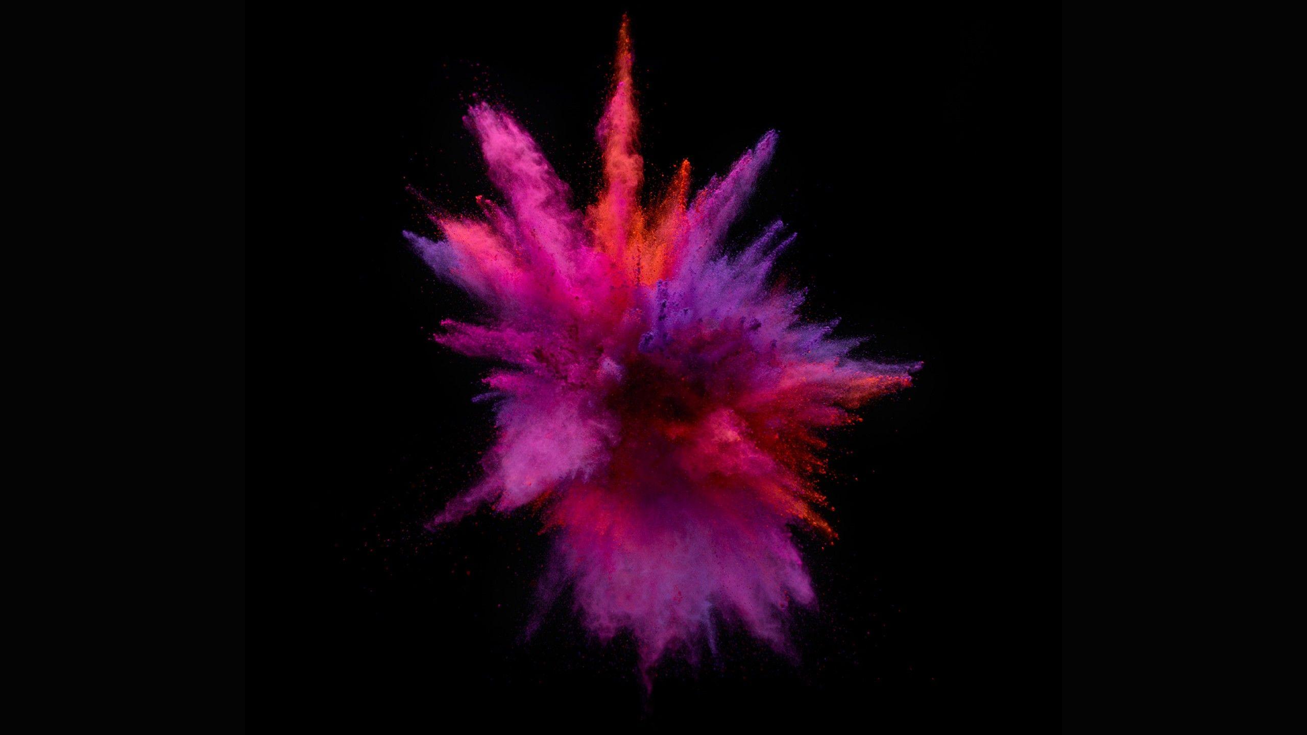 2560x1440 Wallpaper Pink, Red, Colors, Dark Background, MacBook Pro, Stock, Black Dark,. Wallpaper For IPhone, Android, Mobile And Desktop