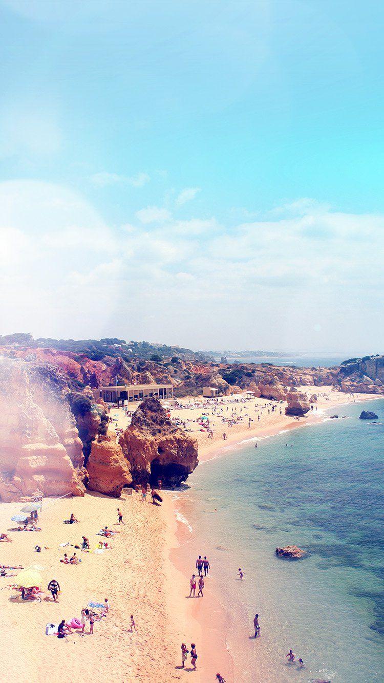750x1334 iPhone wallpaper. coast beach sunny holiday