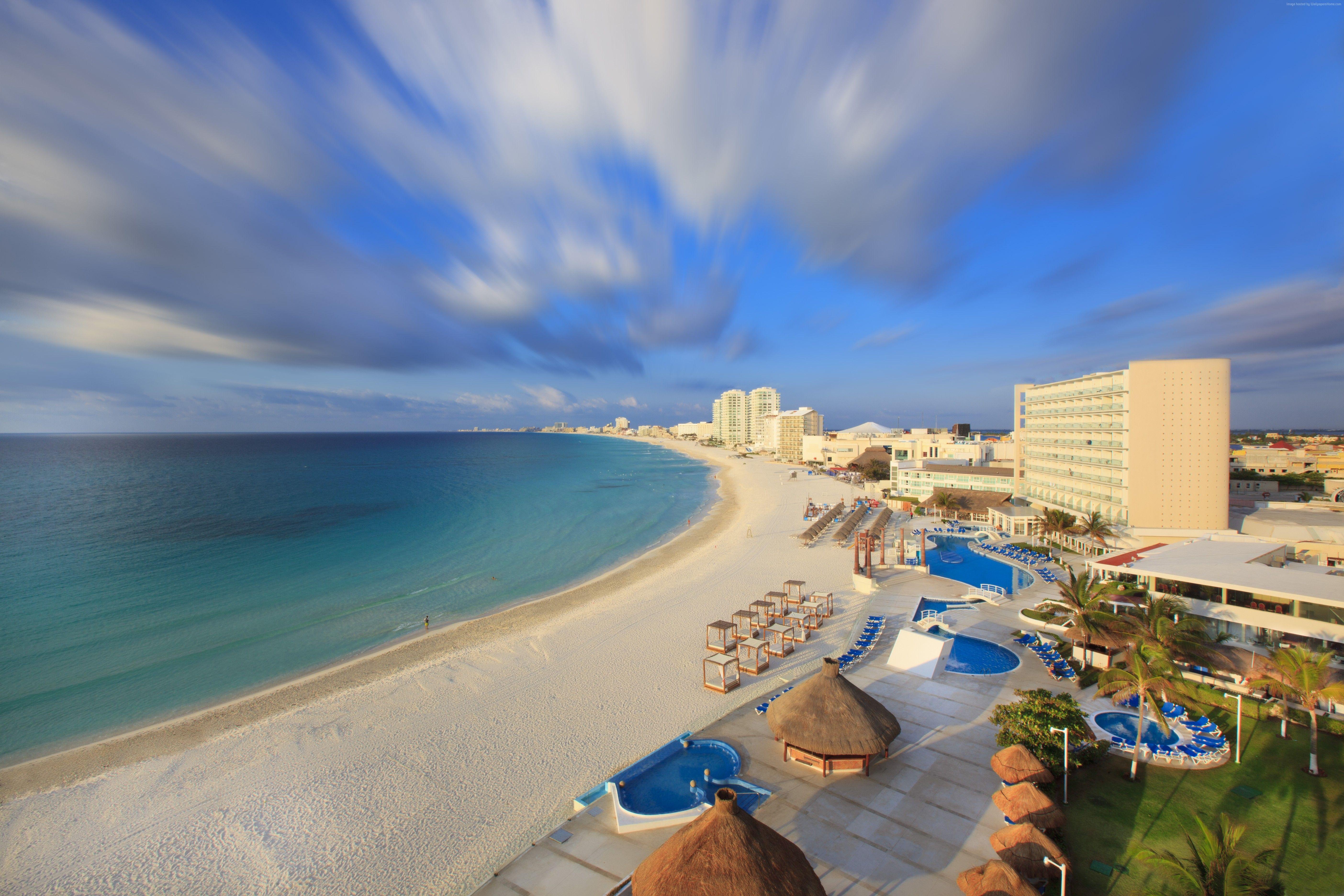 5616x3744 Wallpaper Cancun, Mexico, Best beaches of tourism, travel