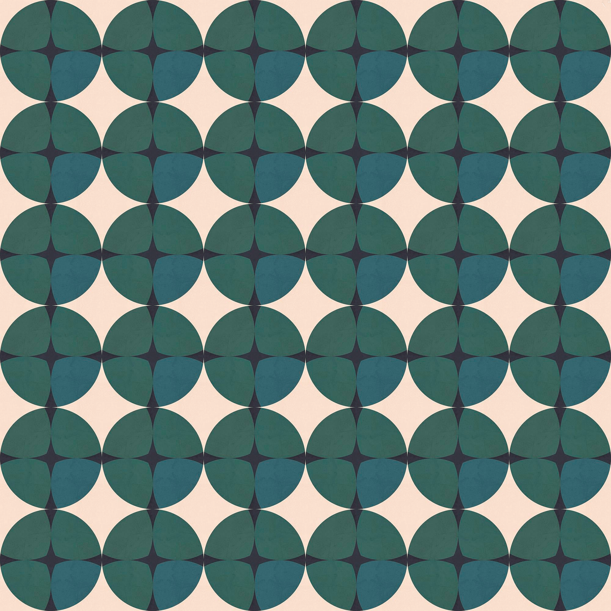 2000x2000 Mid Century Modern Gemstone 'Emera'd' Standard Wallpaper Roll