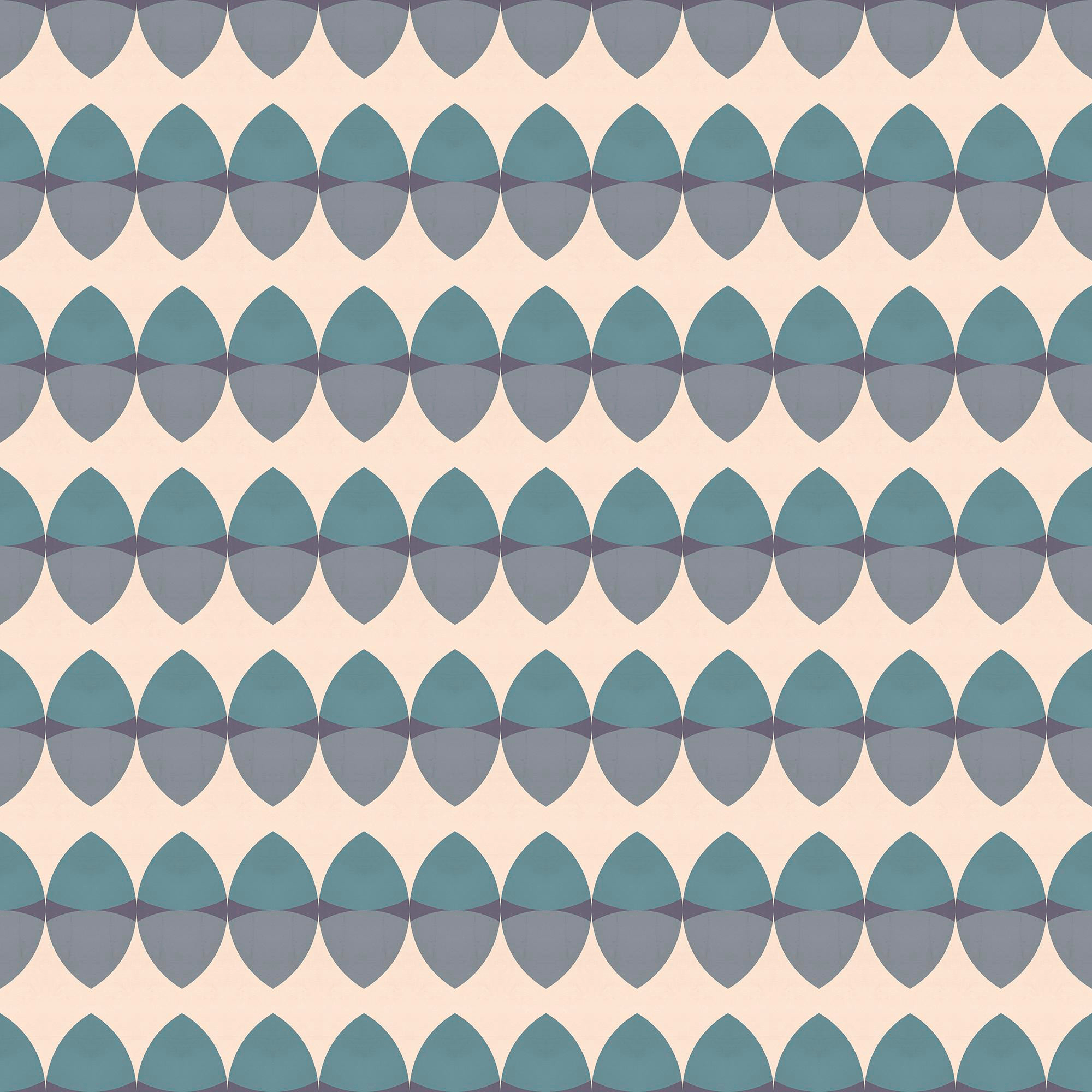 2000x2000 Mid Century Modern Gemstone Aquamarine Standard Wallpaper Roll