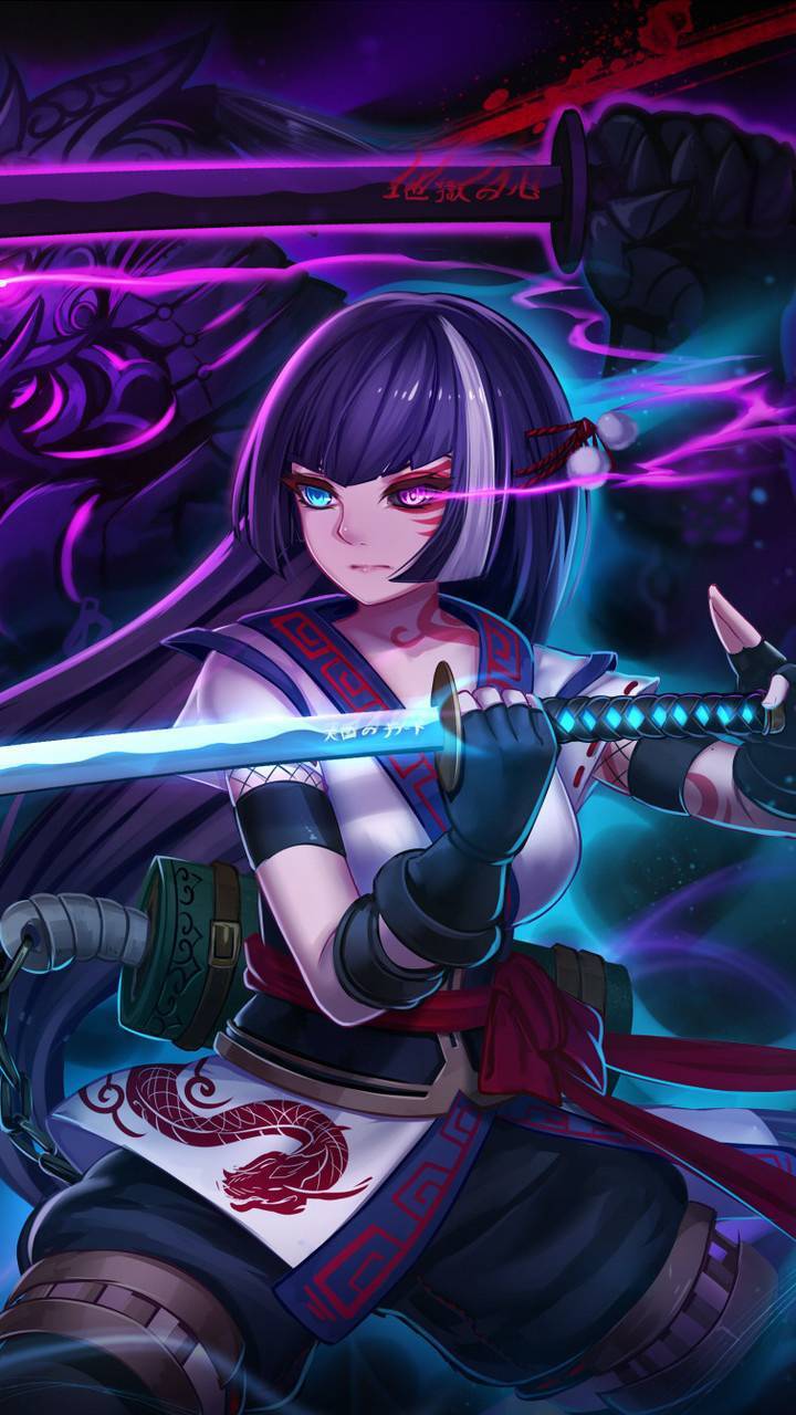 720x1280 Anime Ninja Girl Wallpaper .
