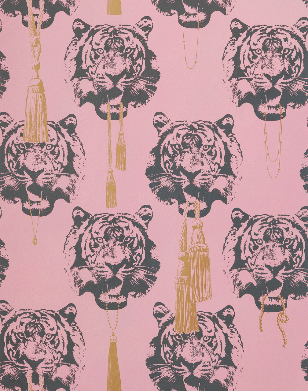 1008x1278 Coco Tiger, Pink. Tiger wallpaper, Art prints, Wallpaper