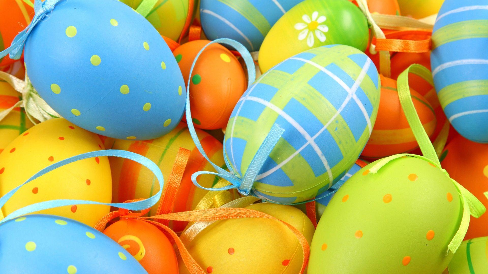 1920x1080 Colorful Easter Eggs Wallpaper
