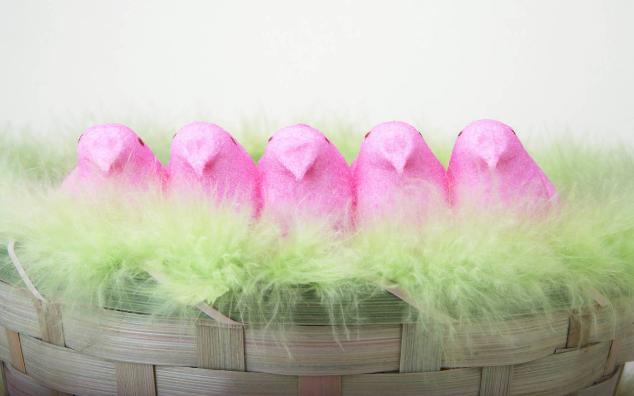 1280x800 Easter Peeps Wallpaper