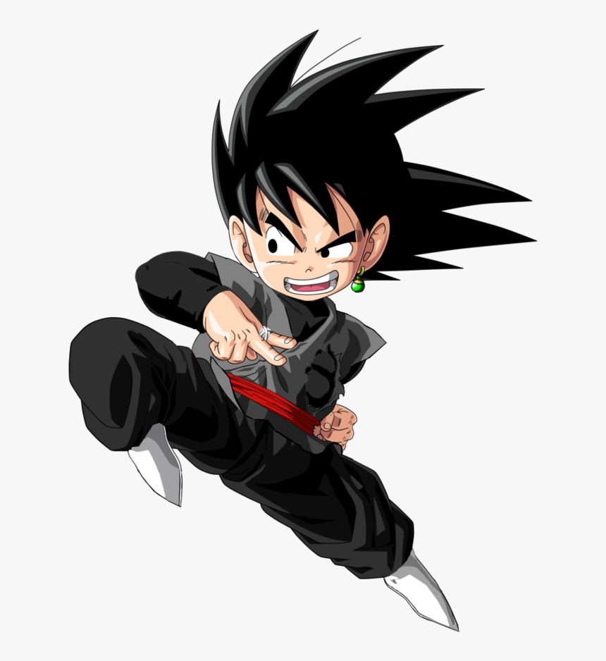 860x938 Kid Goku Black, HD Png Download