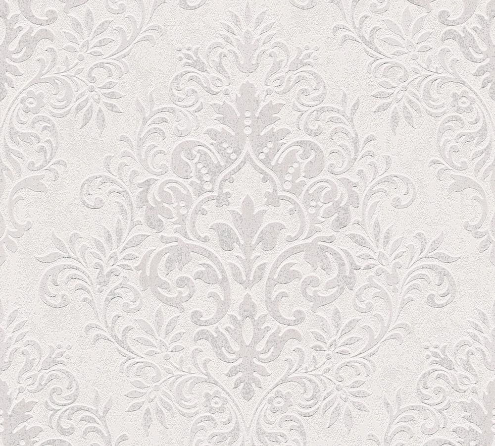 1000x900 Jette Joop Wallpaper Ornament Grey White Metallic 33924 6