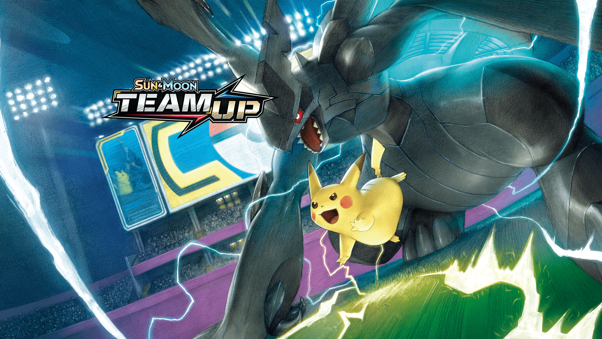 1920x1080 Pikachu and Zekrom. Pokémon