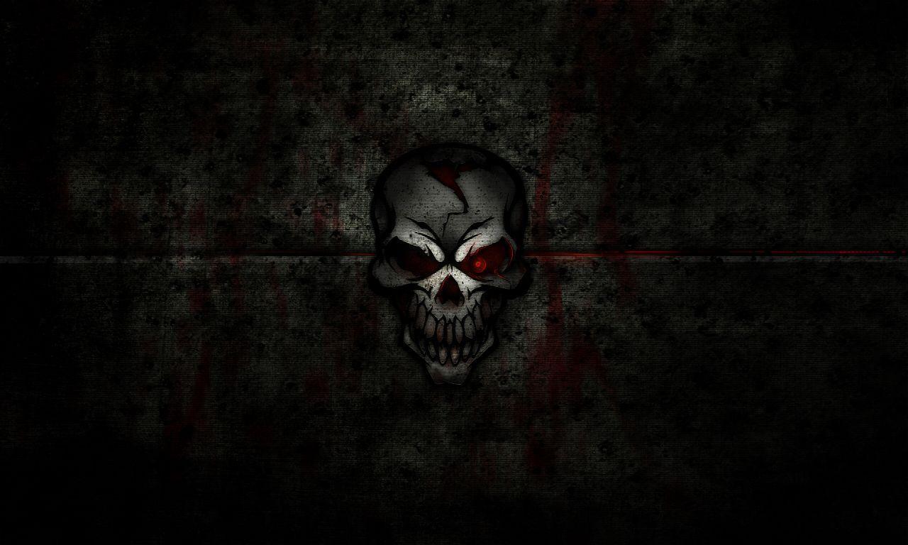 1280x768 Awesome skull wallpaper