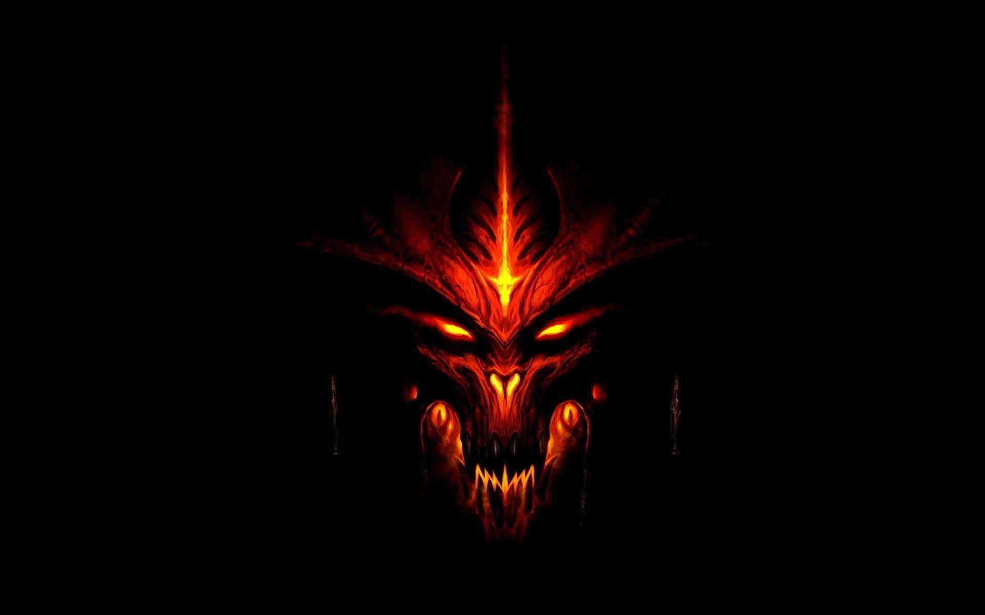 1920x1200 Fire Skulls Wallpaper