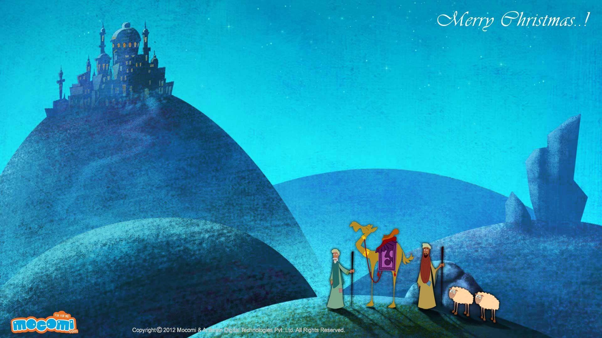 1920x1080 The Three Wisemen Wallpaper for Kids. Mocomi. Kids wallpaper, Free desktop wallpaper, A christmas story
