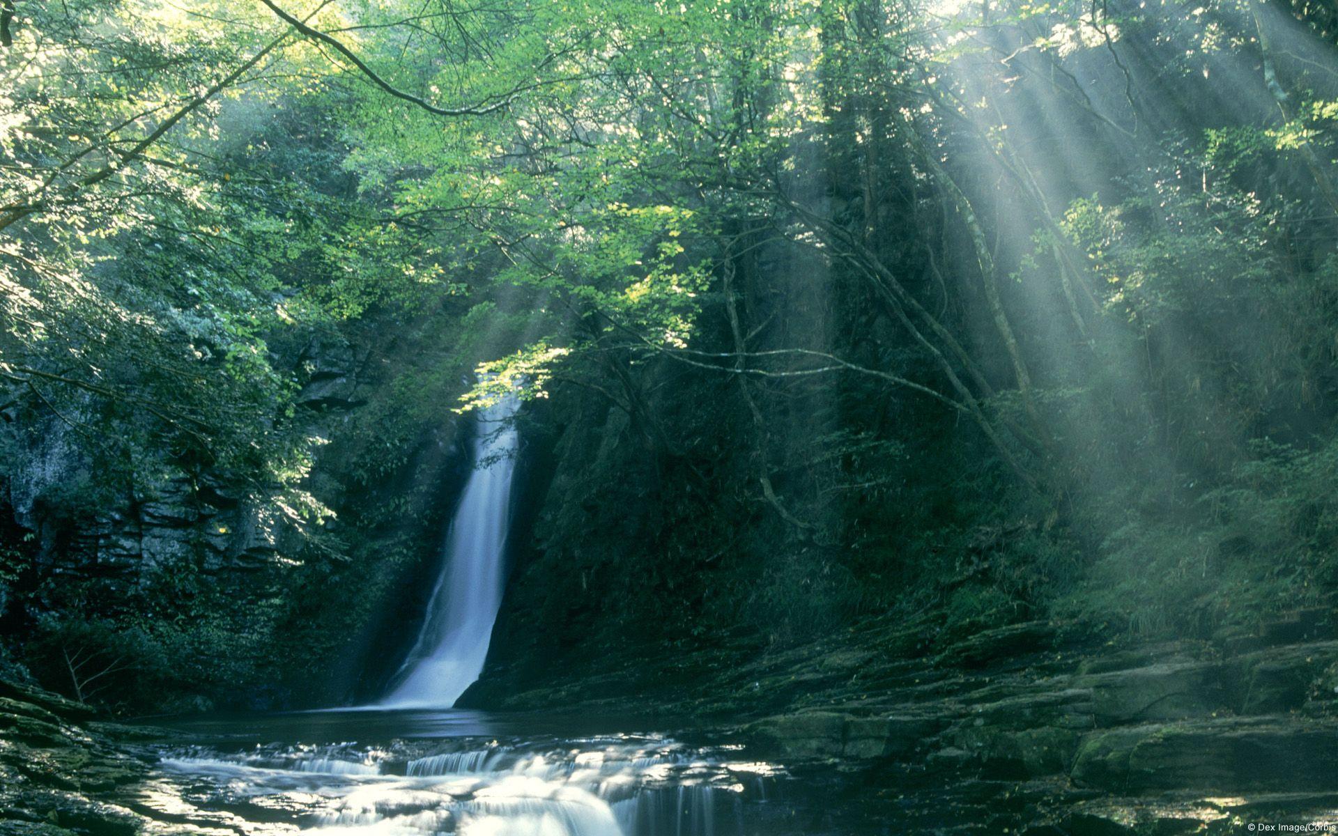 1920x1200 Waterfall, windows, background, personalize, japan, resbox