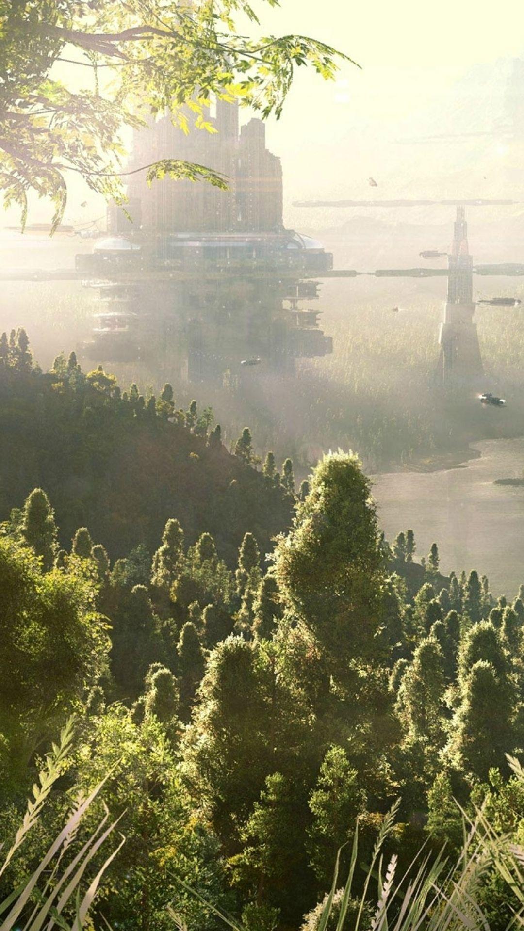 Hình nền 1080x1920 Sci Fi Landscape (1080x1920)