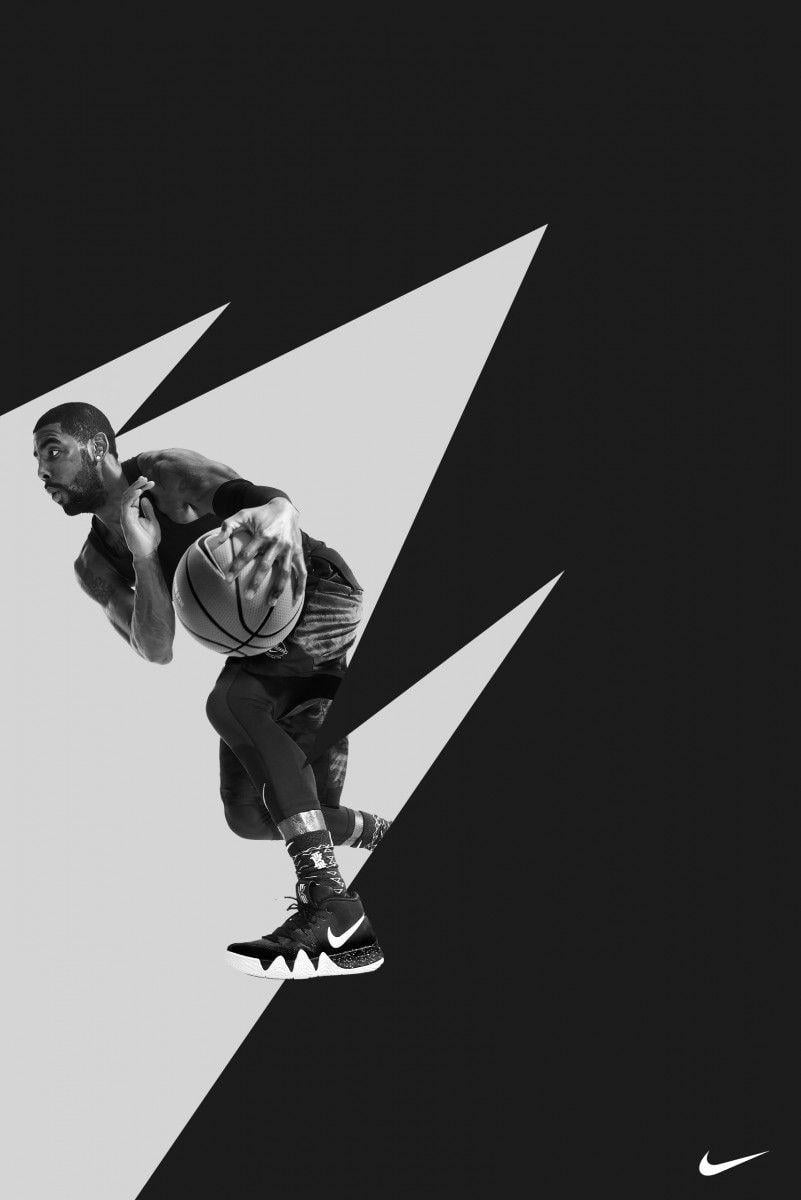 801x1200 Tác phẩm nghệ thuật Nike - Kyrie 4 - Haw Lin Services.  Hình nền Irving, Hình nền bóng rổ, Kyrie