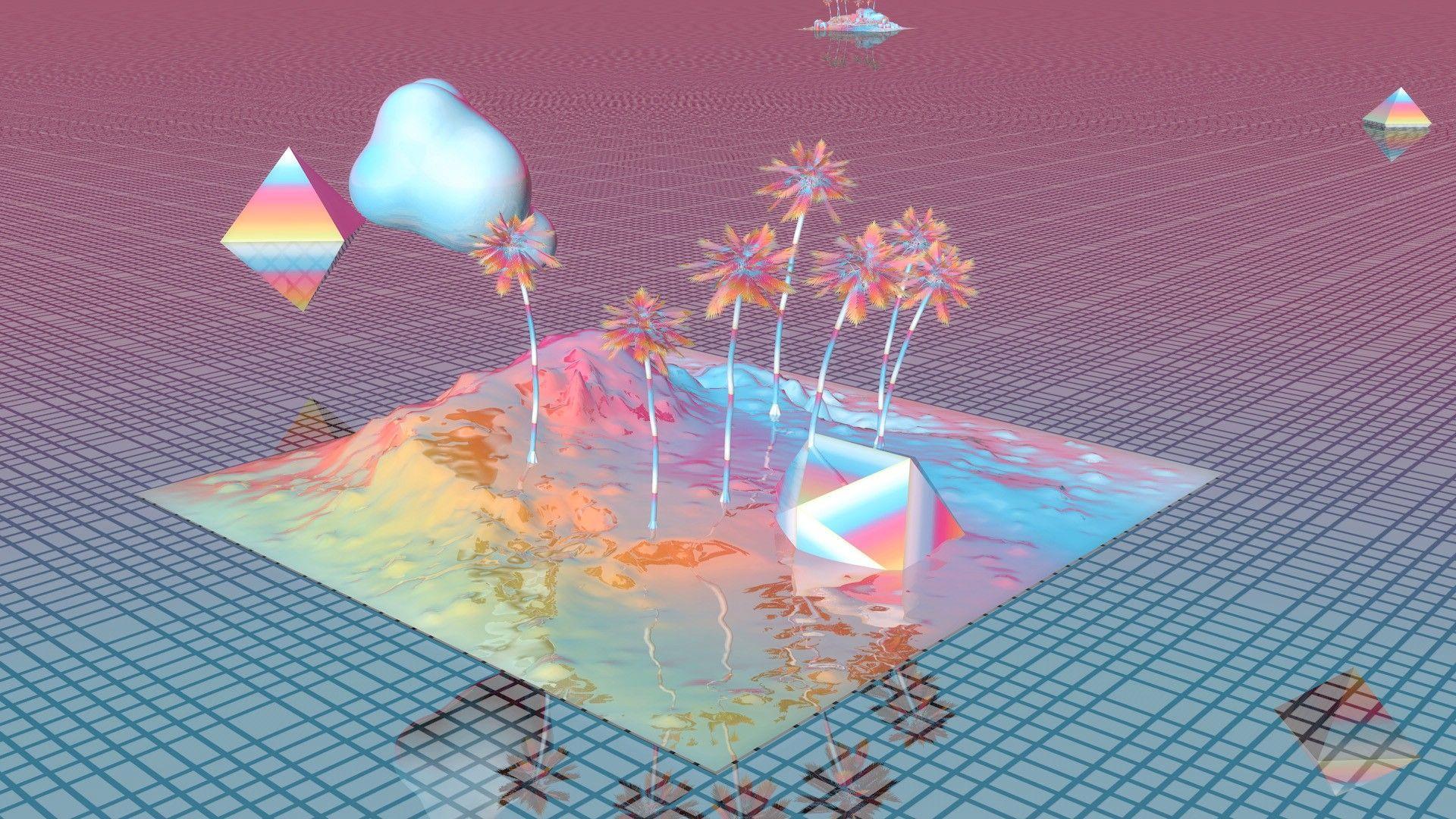 Pixel Vaporwave Aesthetic Wallpapers Top Free Pixel Vaporwave 