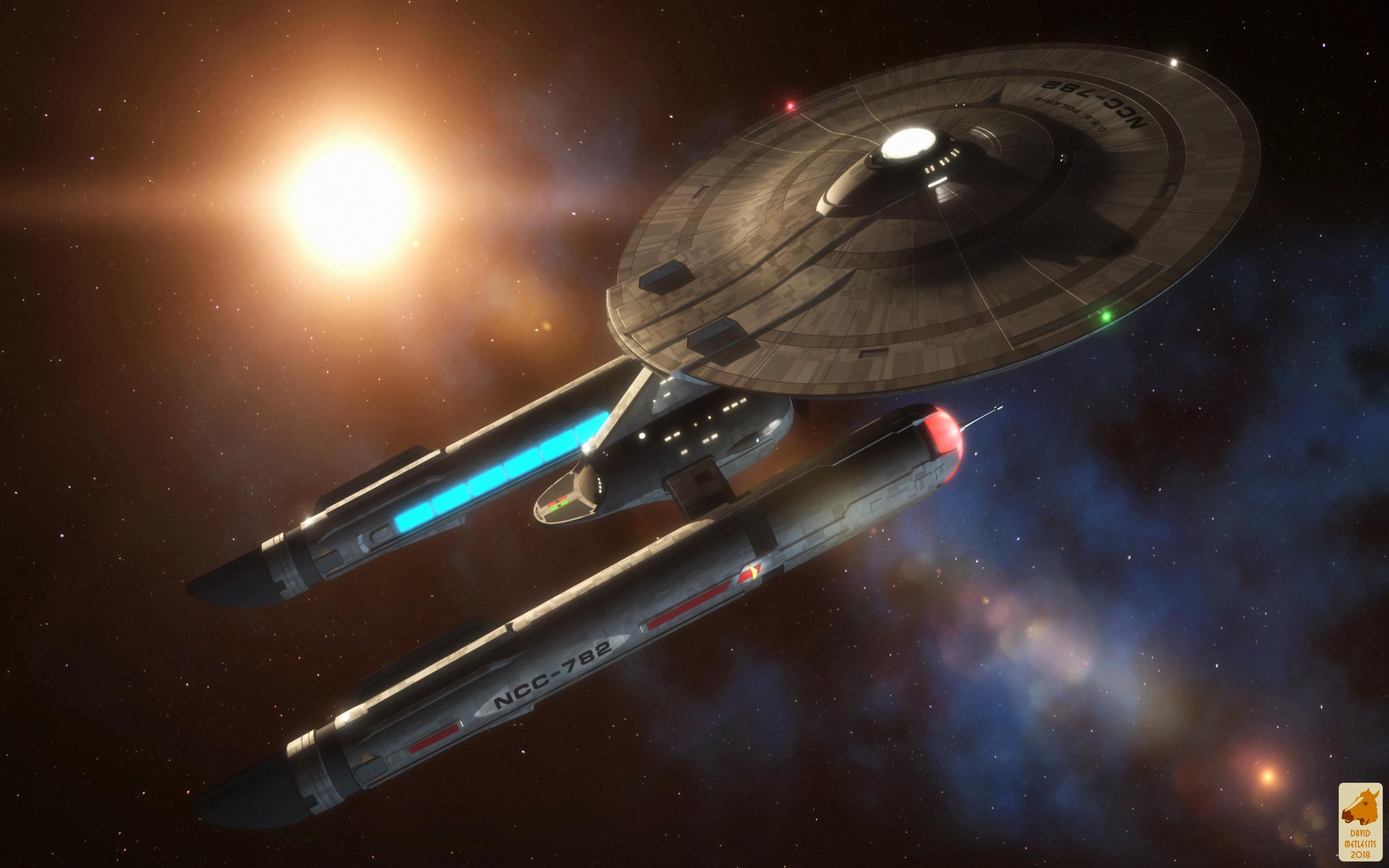 2560x1600 Star Trek USS Polaris Federation Starship, free Star Trek computer desktop wallpaper