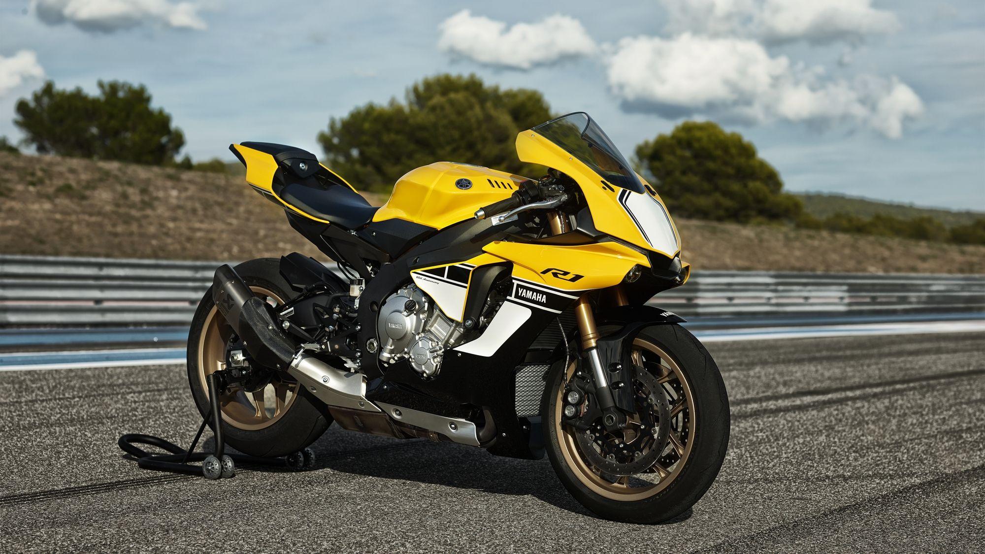 2000x1125 Yamaha YZF R1 60th Anniversary Edition Shows A Timeless Yellow Black Livery