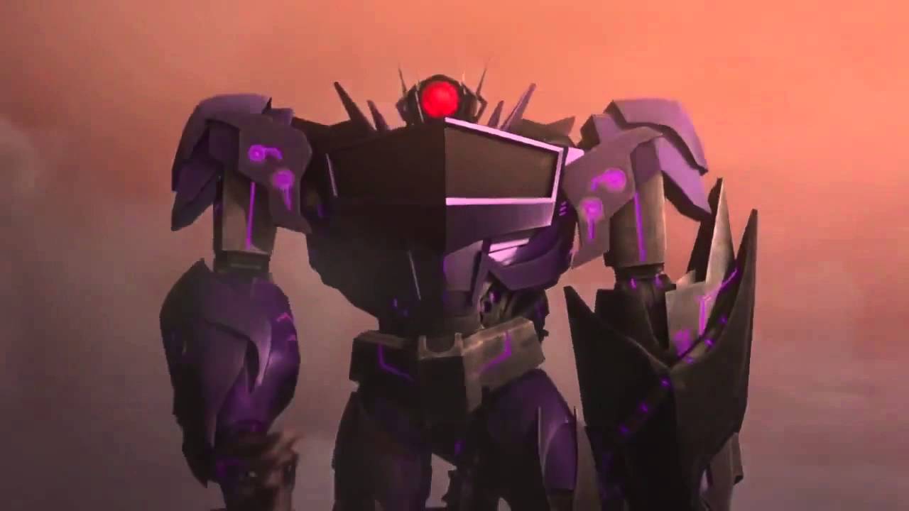 1280x720 Transformers: Prime Optimus Prime Bumblebee and Smokescreen vs Soundwave Shockwave and Laserbeak