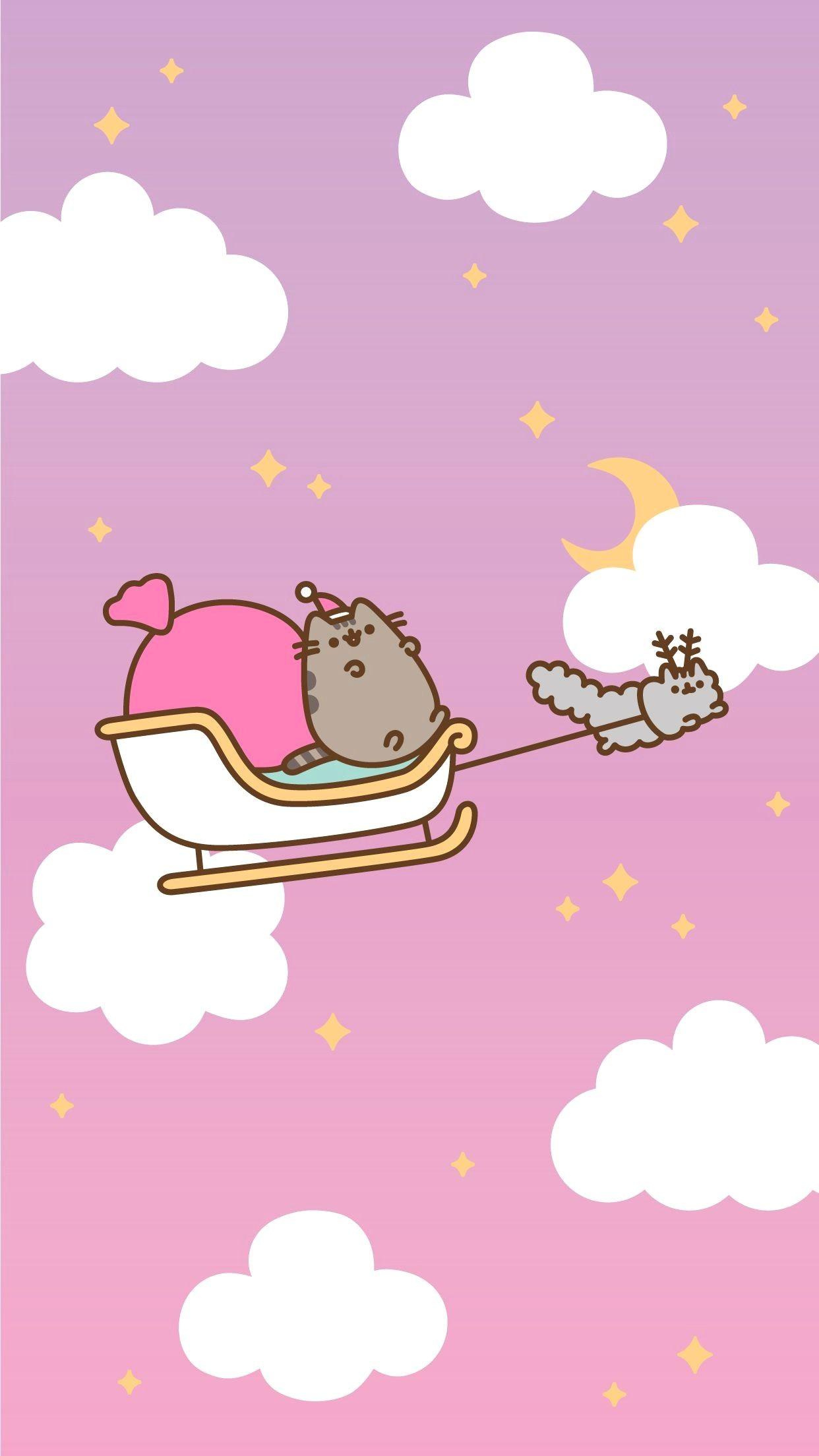 1242x2208 Wallpaper IPhone Cute Wallpaper Pusheen Nyan Cat Gif