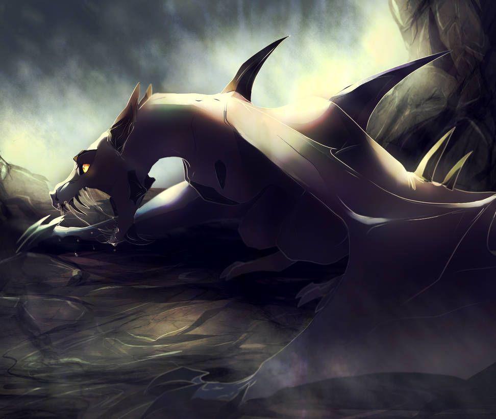 972x822 Diabolical- Mega Aerodactyl by 9tailsfoxyfoxy. Pokemon art, Mythical creatures, Art