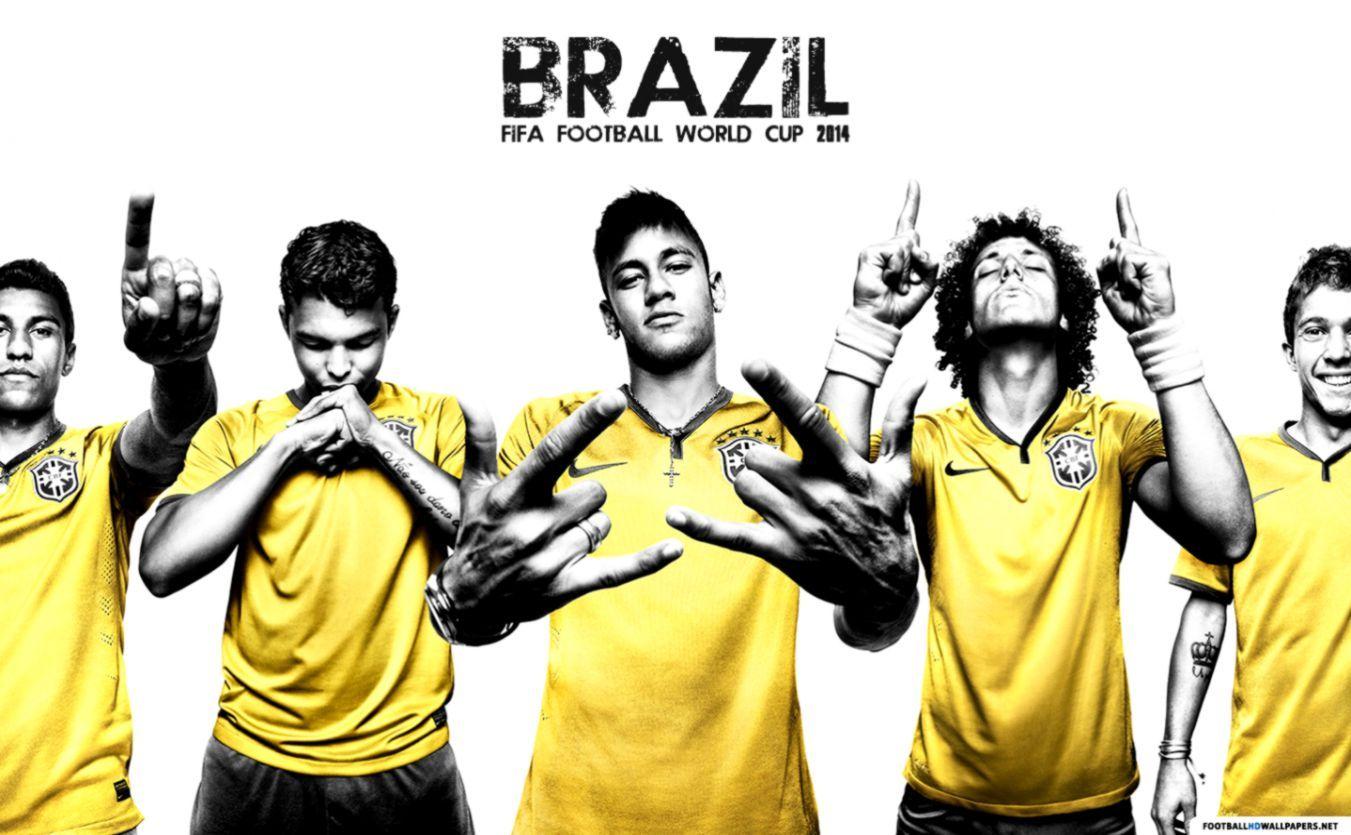 1351x835 Demo BlogPoster Wallpaper Site: Brazil Fifa World Cup Team Background
