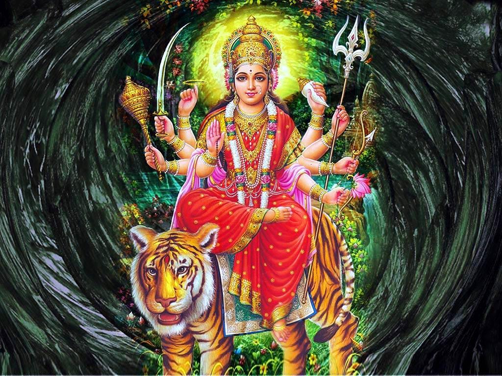 1024x768 Beautiful Maa Durga Wallpaper Free Download
