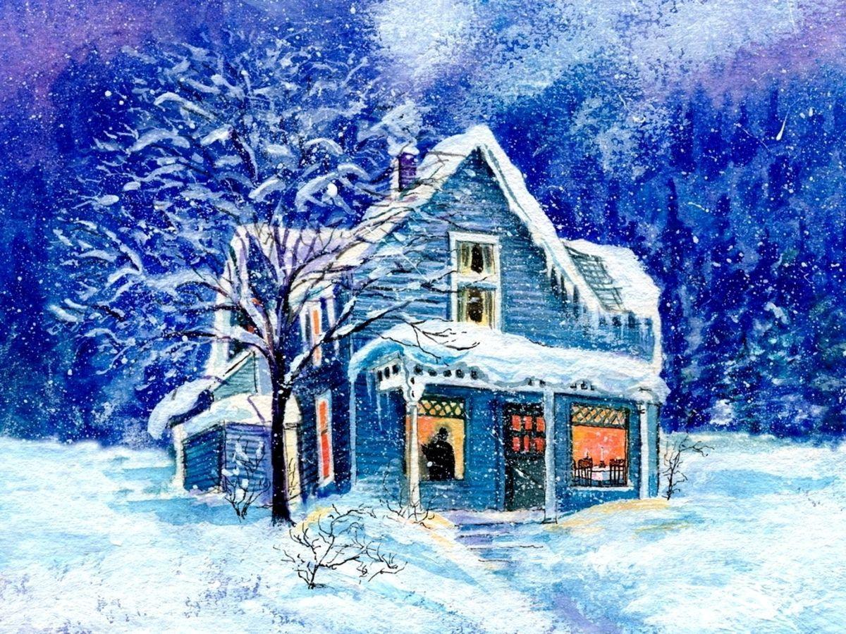 1200x900 Snow House New Wallpaper. Winter house, Winter wallpaper, Winter picture