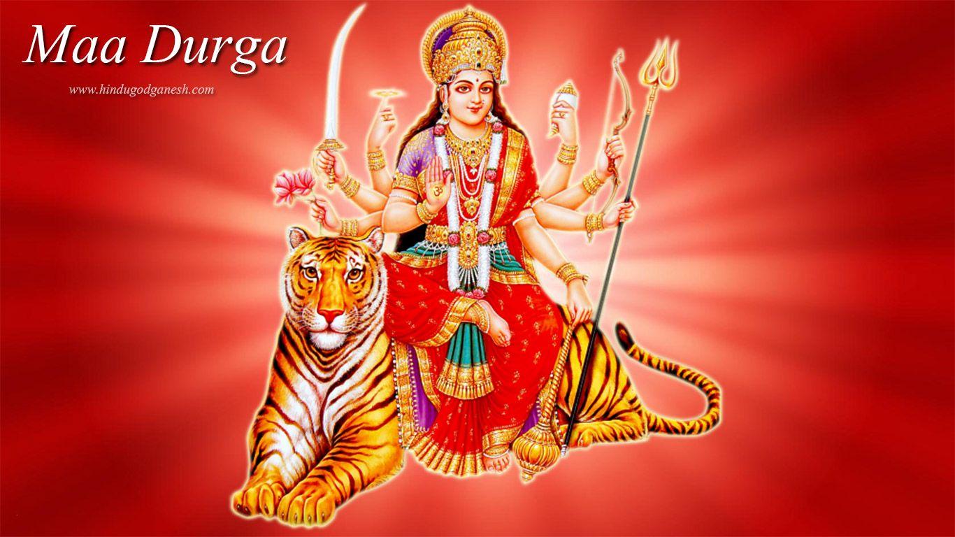 1366x768 Maa Durga Wallpaper