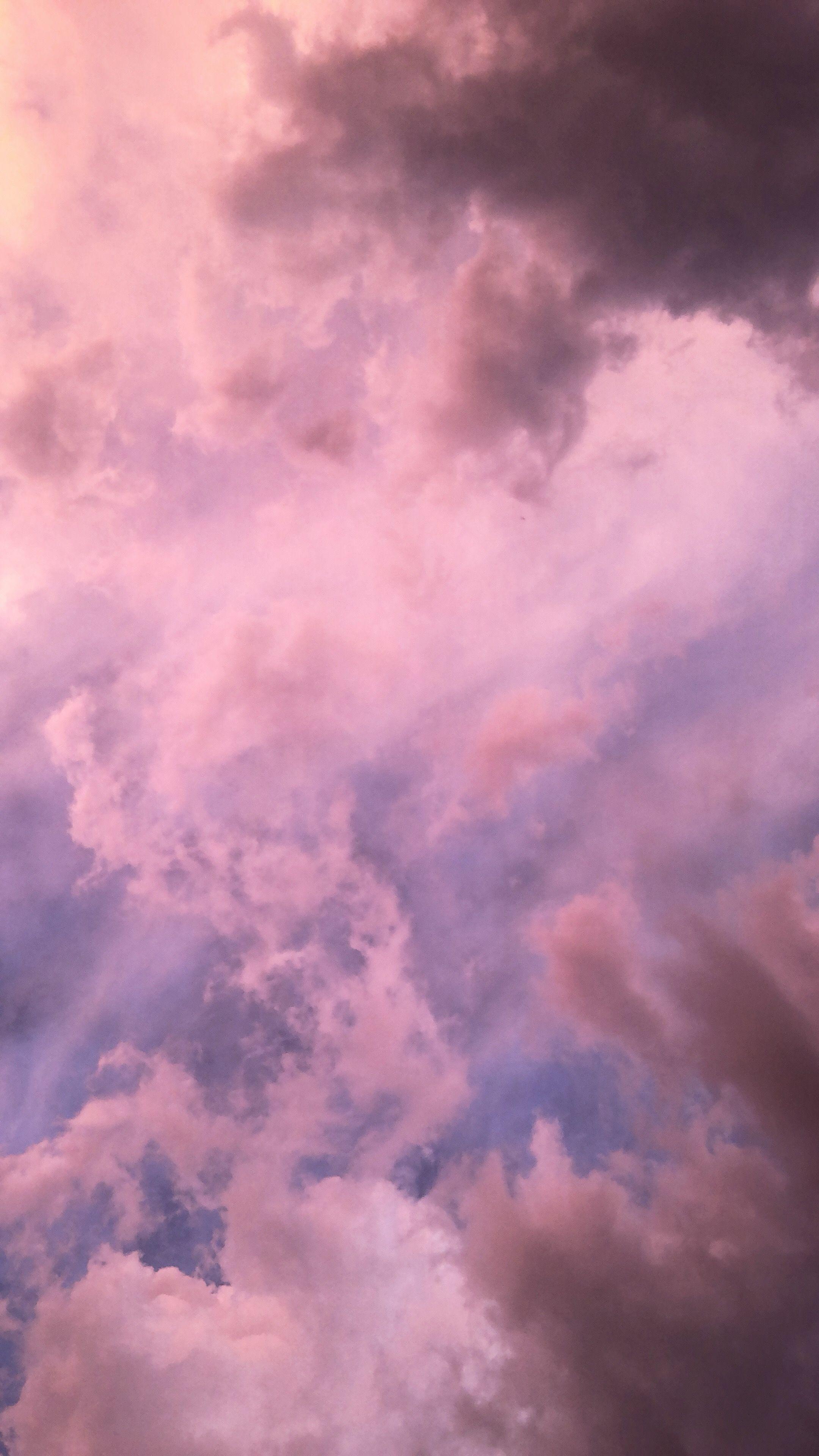 2160x3840 purple clouds. Beautiful wallpaper background, Sky aesthetic, Aesthetic pastel wallpaper