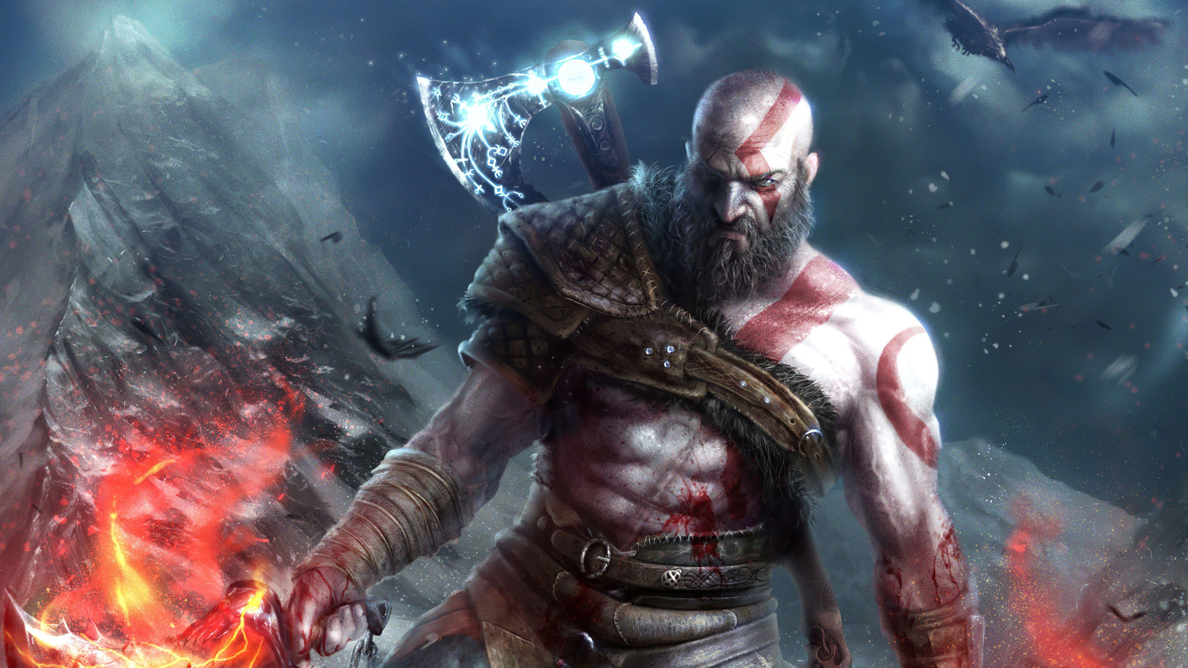 3840x2160 God Of War 4k Desktop Wallpaper