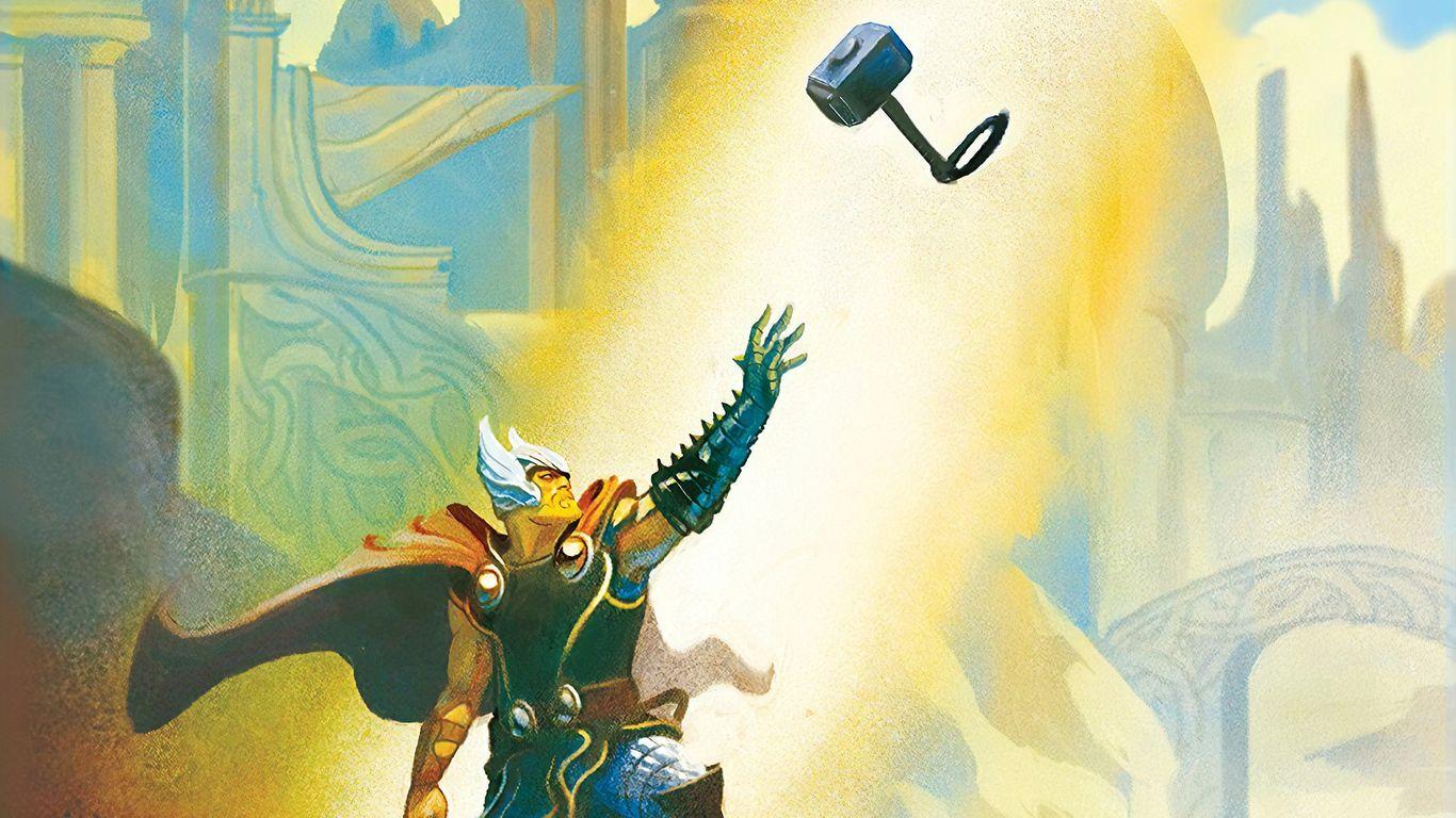 1366x768 Thor Mjolnir 1366x768 Resolution HD 4k Wallpaper, Image, Background, Photo and Picture