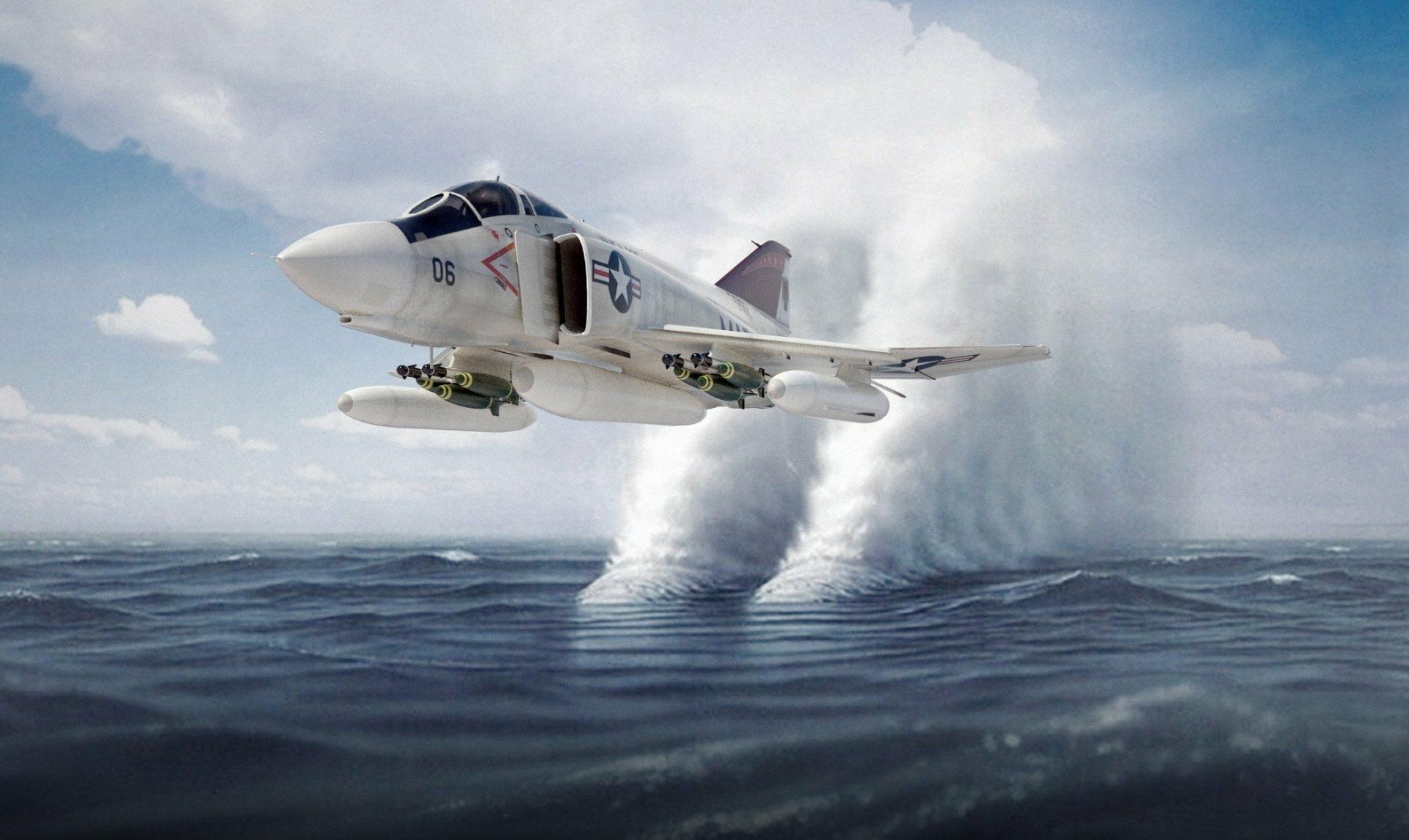 1920x1145 Dynamic HD Wallpaper Of The McDonnell Douglas F 4 Phantom II In Actionx1252
