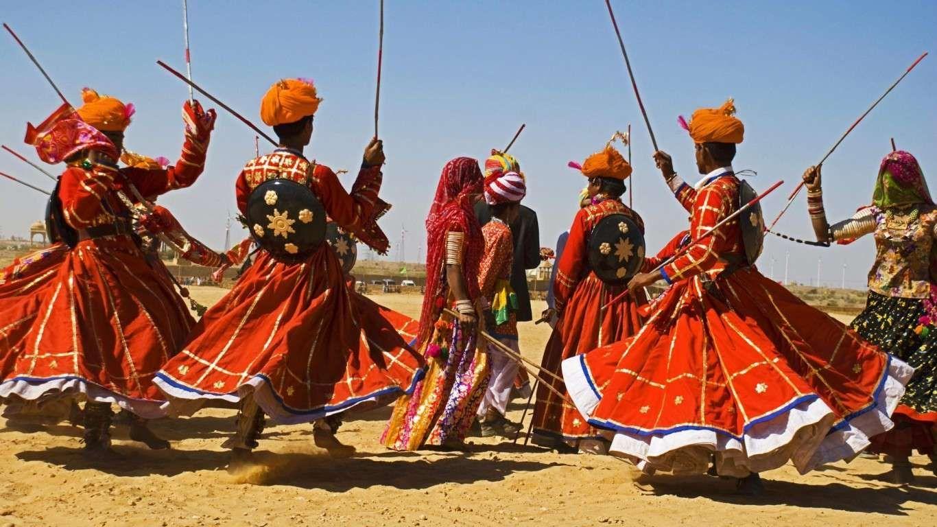 1366x768 India HD Wallpaper 41 : HD Wallpaper. Desert festival, India culture, Jaisalmer