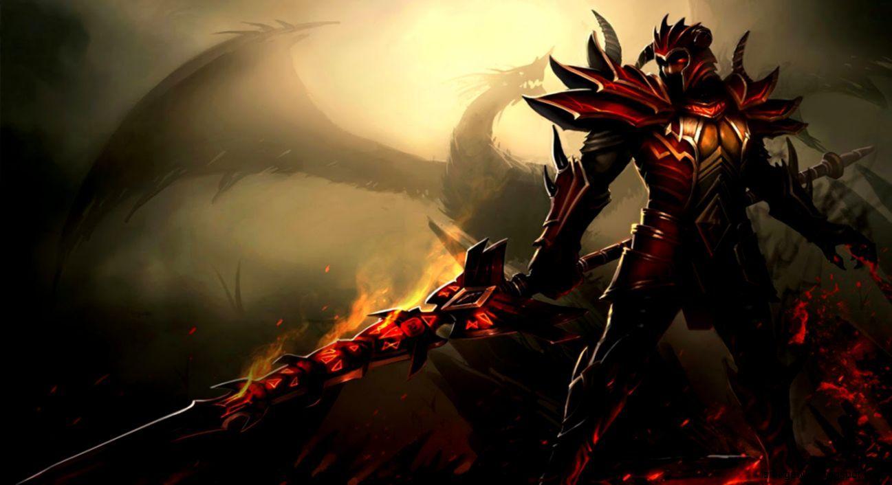 1297x706 Dota 2 Hero Davion Dragon Knight Wallpaper