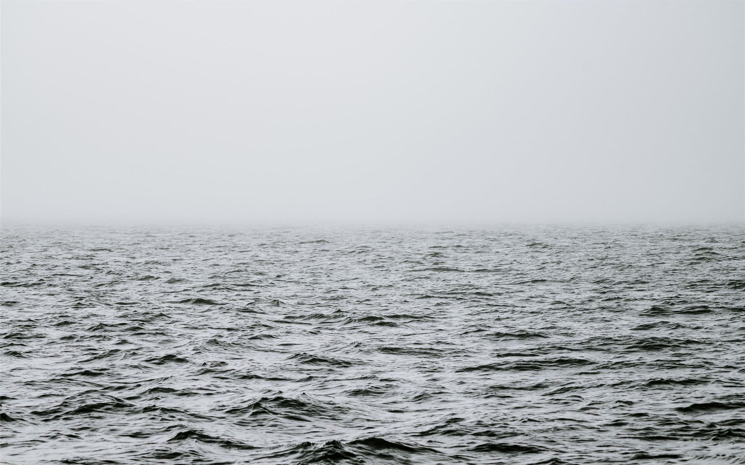 2560x1600 Minimal misty sea MacBook Air Wallpaper Download