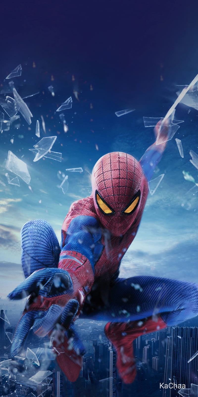 800x1600 HD spider man 3D wallpaper