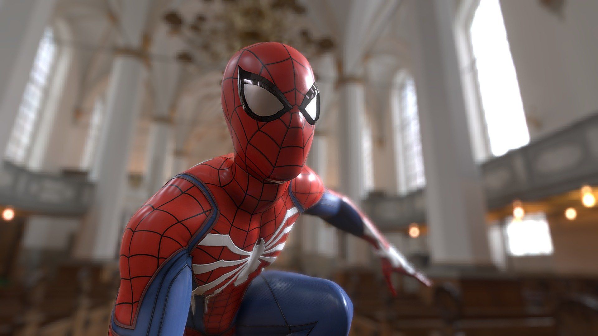 1920x1080 Spider man playstation (Rigged) Free 3D model by As7 3D models [e132c0e]