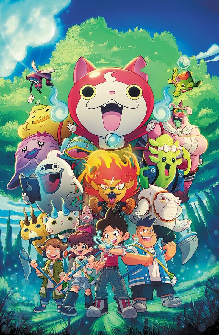 736x1124 Yokai Watch Cover by RobDuenas. Youkai watch, Kai, Watch wallpaper. Yokai watch background, Yokai