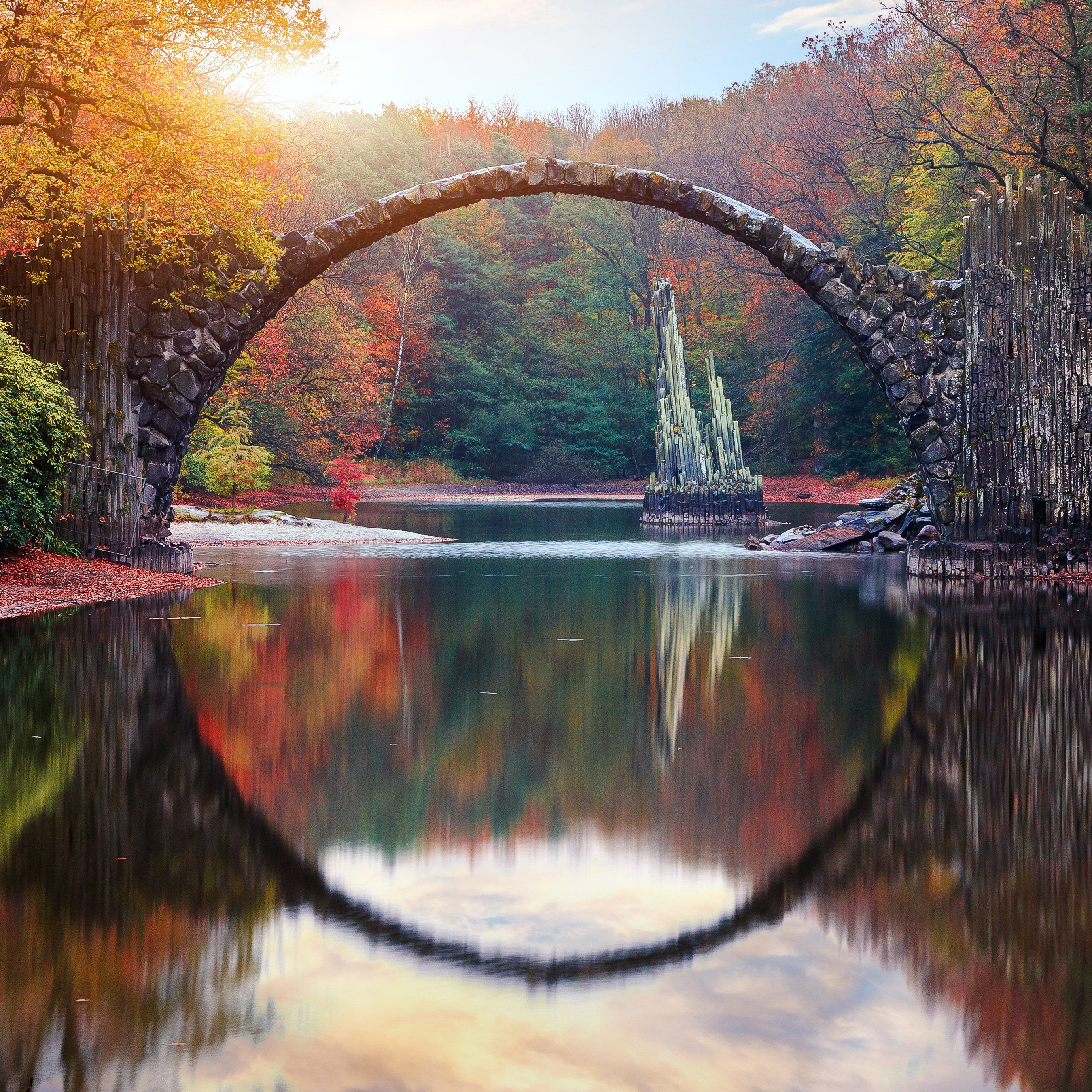 2761x2761 Devil's Bridge in Germany (Photo Credit to Yevhenii Chulovskyi) [2761 * 2761]